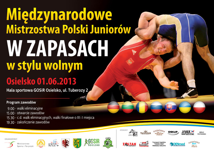 Gazdówka w gronie sponsorów Mistrzost Polski Juniorów w zapasach 2013